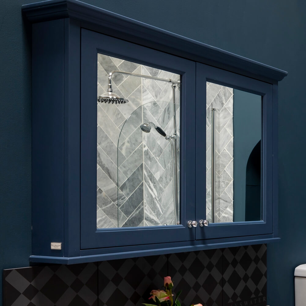Mirrored-Cabinets -traditional bathroom furniture