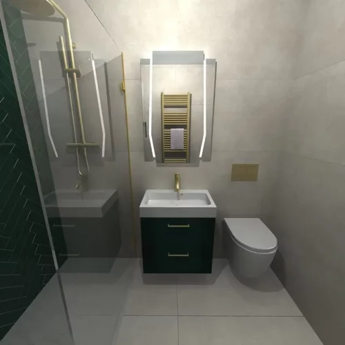 a bathroom with a sink and toilet