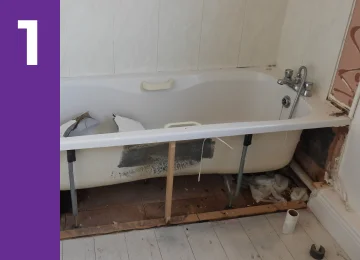 bathroom renovation first step