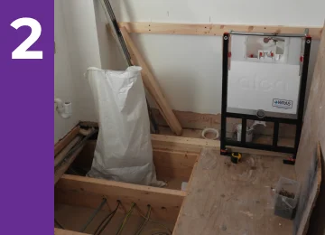 bathroom renovation second step