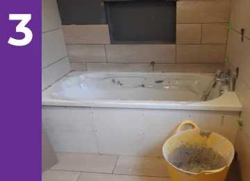 bathroom renovation third step