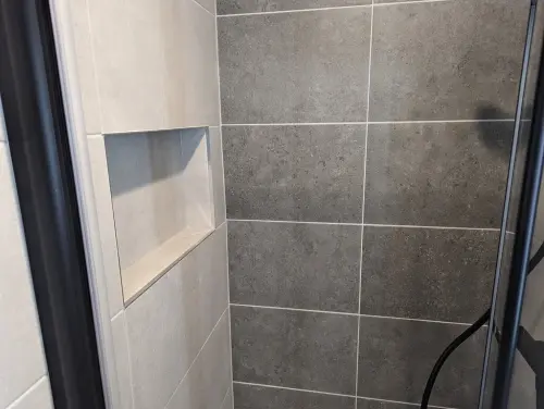 a Boden Park shower with a shower head