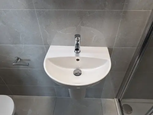 a en suite sink in a bathroom